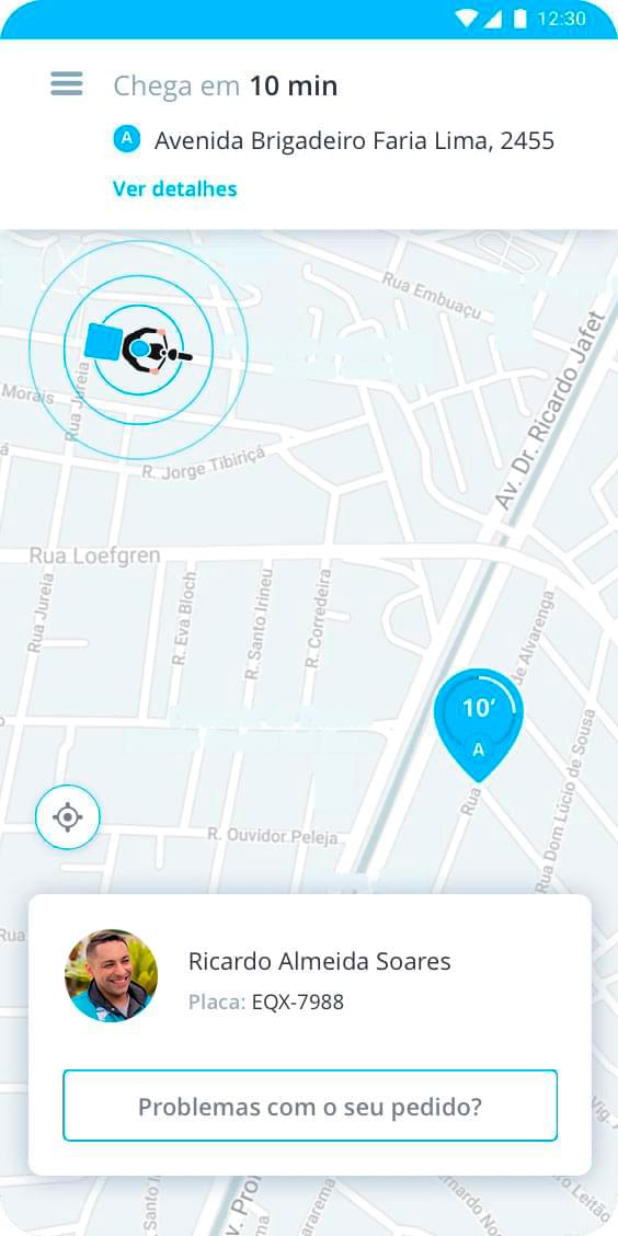 rastreio em tempo real