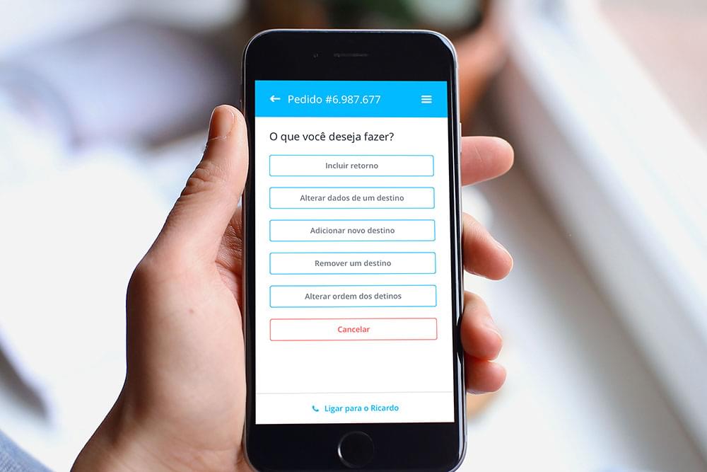 Seu destinatário resolve o imprevisto online
